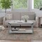 Flash Furniture Aspen Gray Coffee Table with Black Metal Accents ZG-037-LTGY-GG - alternate 1